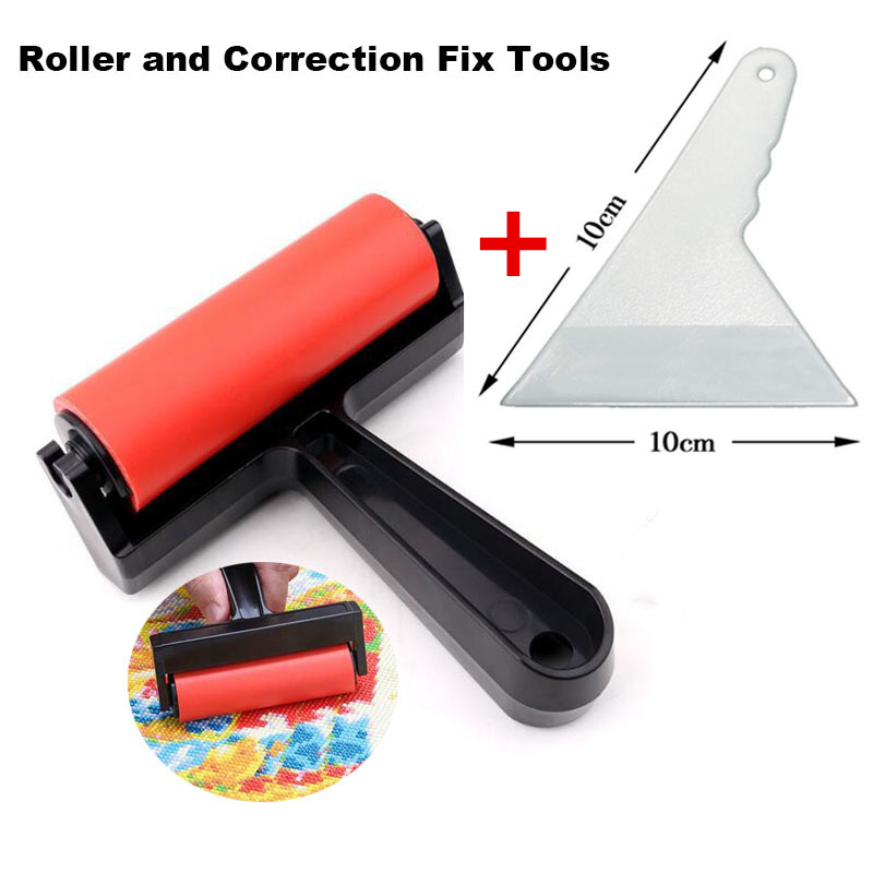 Diamond Painting Kit - Neues 5D-Diamantmalerei-Rollenset, Wasser-Diamant-Stickerei-Zubehör, Schaber, eng an