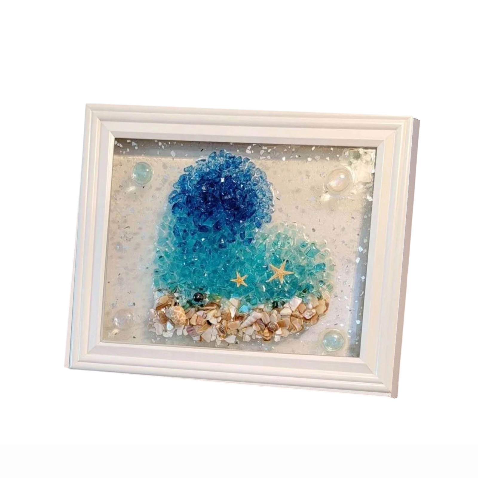 Art Craft Event - Seeglas-Kunst-Sets Seeglas-Kunst-Rahmen DIY Seeglas-Kunst & Bastelset