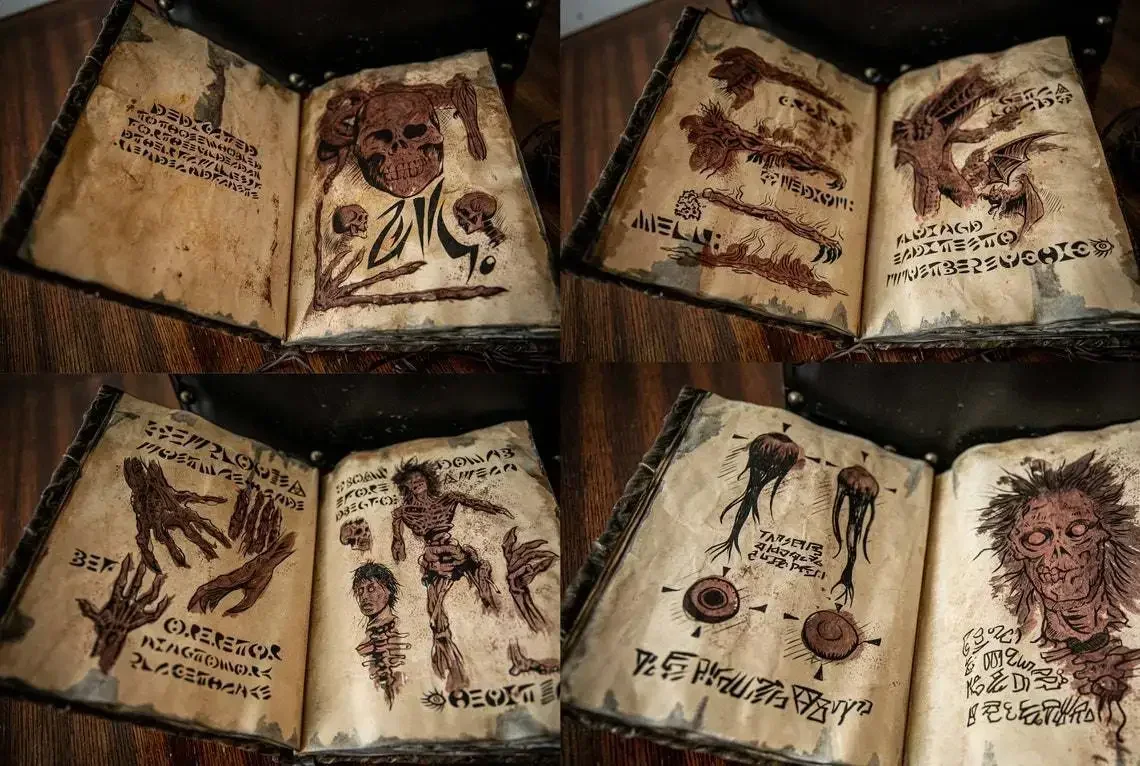 Art Craft Book - Vintage Necronomicon - Buch der dunklen