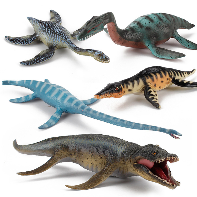 Art Craft Dinosaur - Realistische Jurassische Urzeit-Tiermodelle, Solider Plesiosaurus, Dinosaurier-Actionfiguren,
