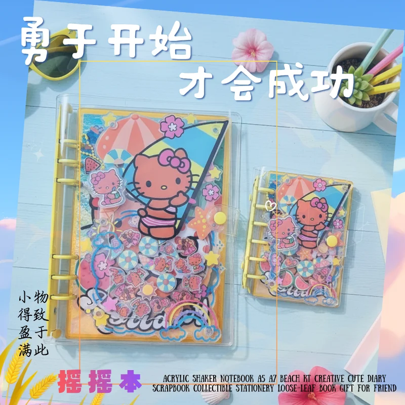 Art Craft Books - Acryl-Shaker-Notizbuch A5 A7 Strand KT Kreatives