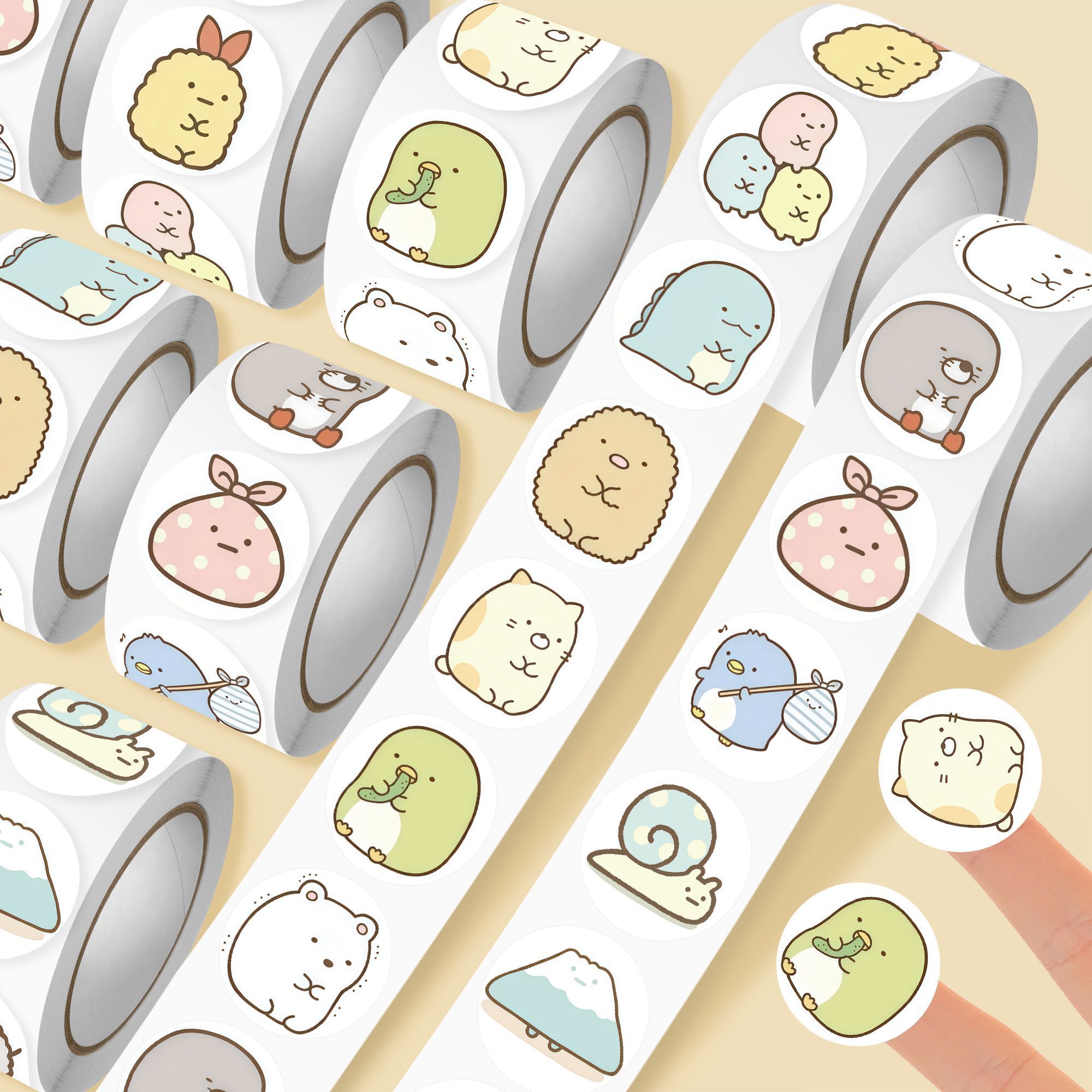 Artwork Craft - Sumikko Gurashi Aufkleberrolle 1500 Stück Kawaii