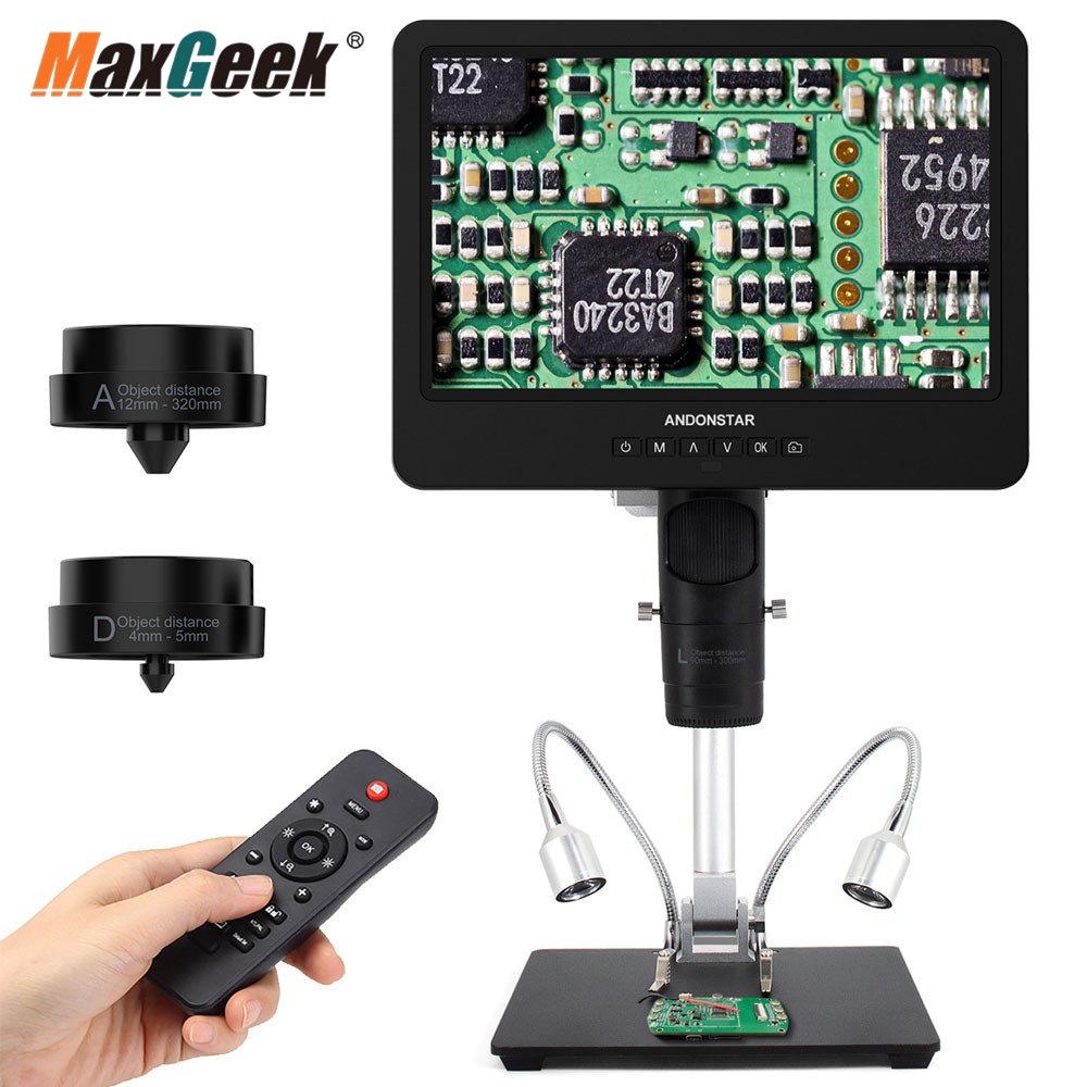 Art Craft Definition - Maxgeek Andonstar AD249SM 10-Zoll-UHD-Bildschirm-Digitalmikroskop für Telefonreparatur,