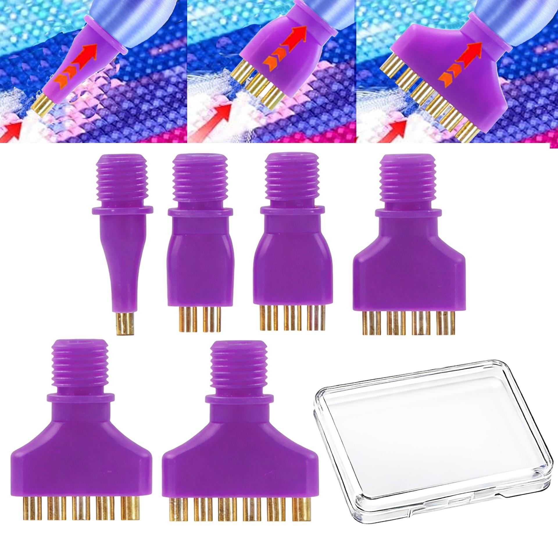 Diamond Painting Kit - 1/2/3/4/5/6 Diamantmalerei-Vakuumstift-Spitzen-Set, Vakuum-Diamantmalerei-Stift-Ersatzkit: Enthält 6 Ersatzstiftspitzen