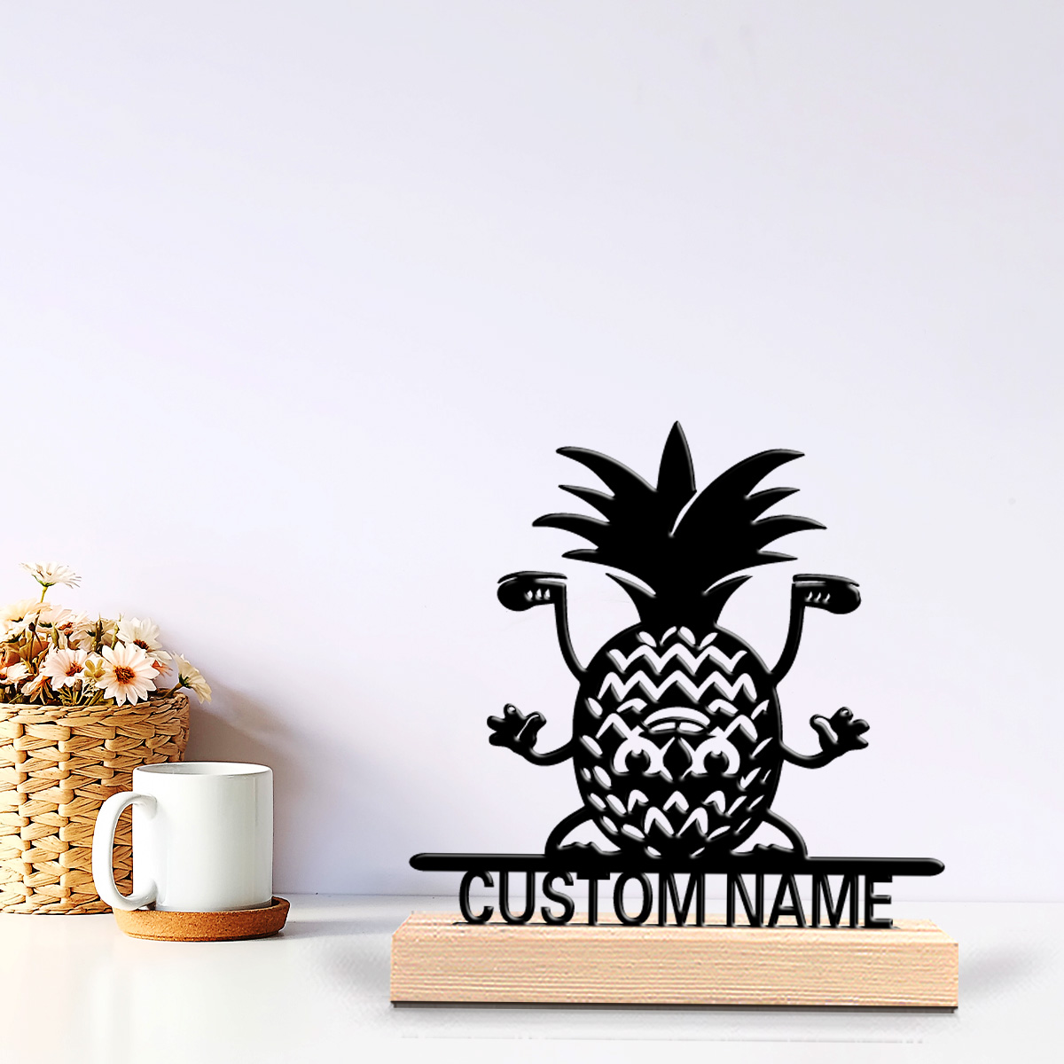 Art Craft Girl - 1 Stück Modische Ananas-Bleistatue mit individuellem