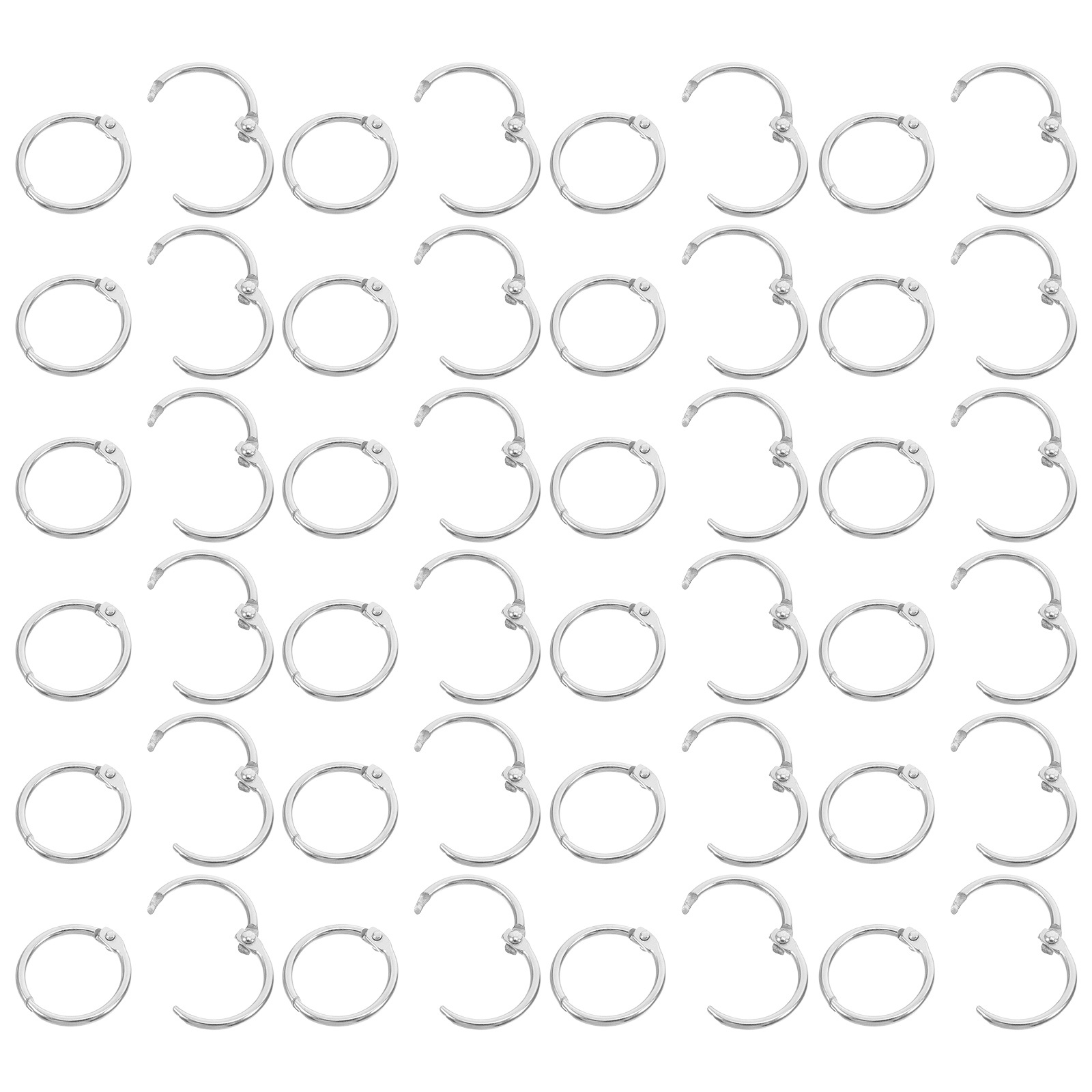 Art Craft Books - 100 Stück 20 mm Buchringe, wiederverwendbare