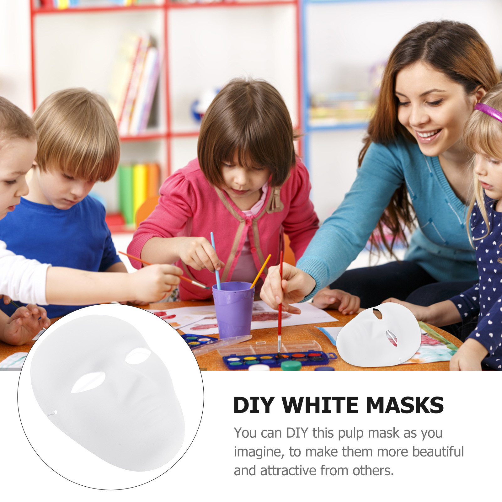 6 Stück leere Masken zum Bemal – Art Craft Event Bewertung und Preis