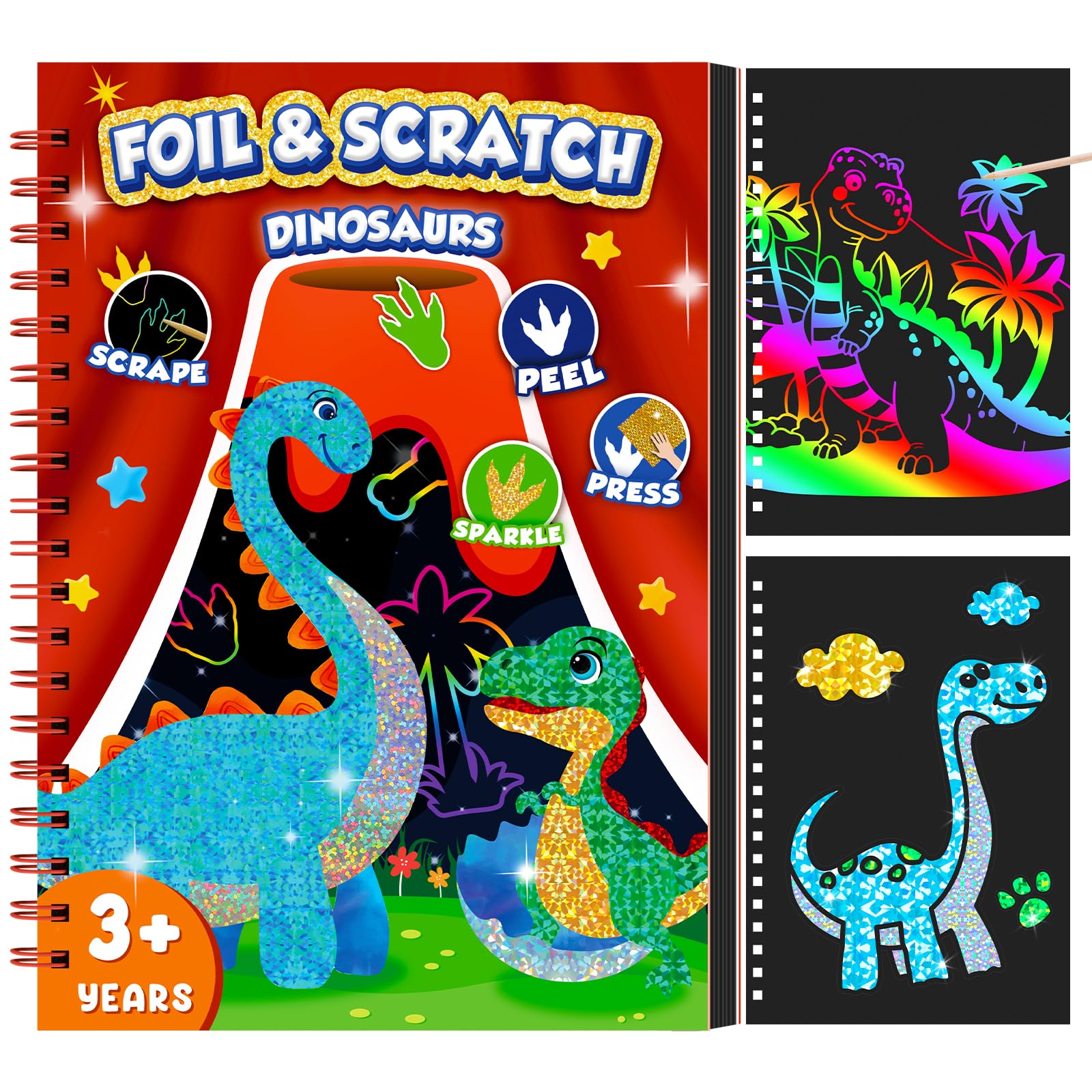 Dinosaurier-Kratzkunstbuch für – Art Craft Books Bewertung und Preis