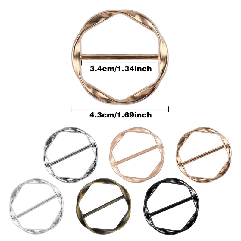 5 Stück Seidenschal-Ringclips, – Silk Painting Dye Bewertung und Preis