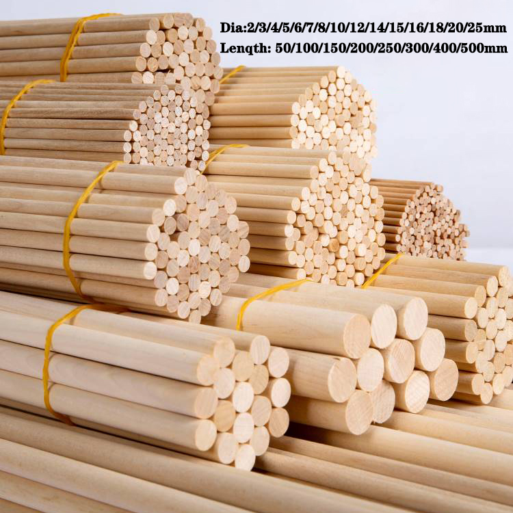 2-50P Runde Holzstäbchen 3mm-2 – Art Craft Event Bewertung und Preis
