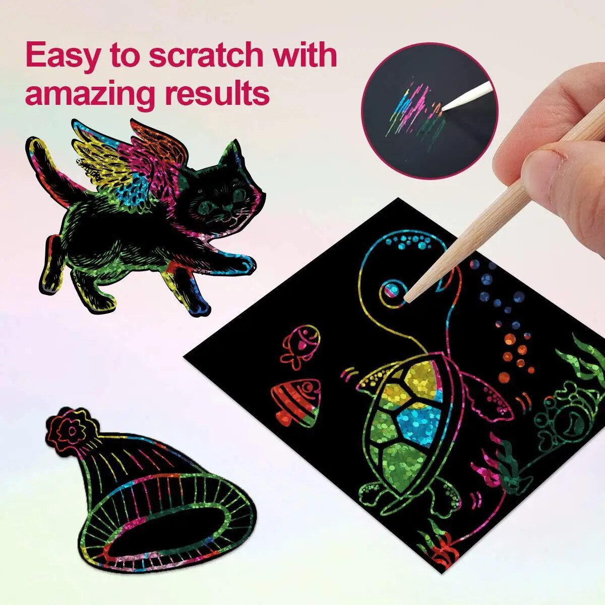 Viele kreative Scratch-Art-Kar – Art Craft Education Bewertung und Preis