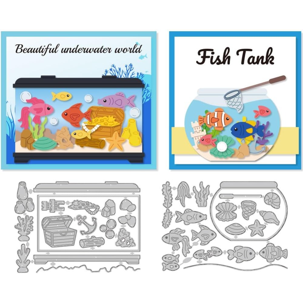 Aquarium gestanzte Stanzungen, – Artwork Craft Bewertung und Preis