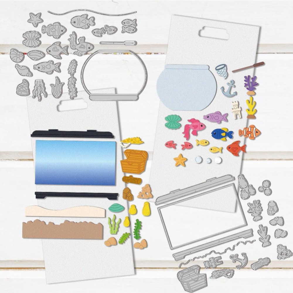Aquarium gestanzte Stanzungen, – Artwork Craft Bewertung und Preis