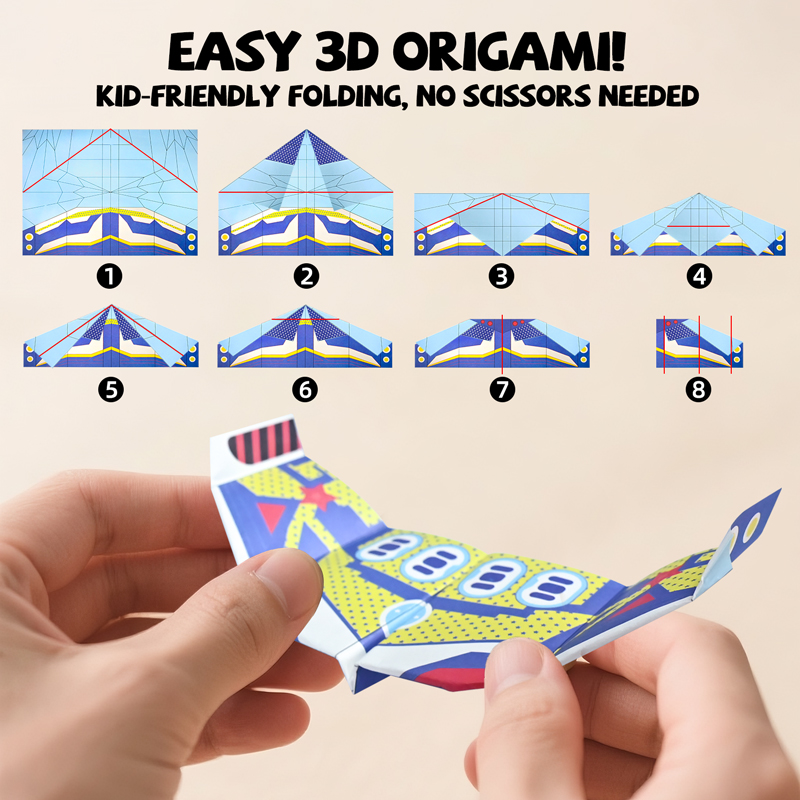 36 Blatt Kinder Papierflugzeug – Art Craft Education Bewertung und Preis