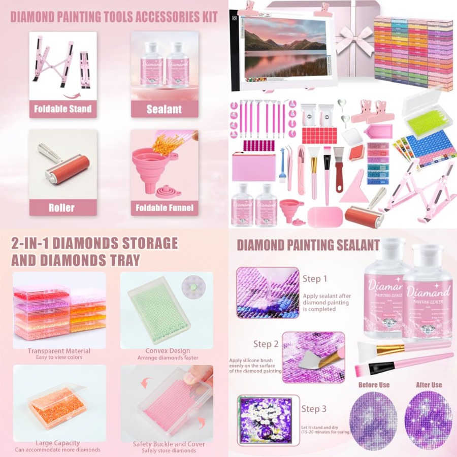185-teiliges All-in-One Diaman – Diamond Painting Kit Bewertung und Preis