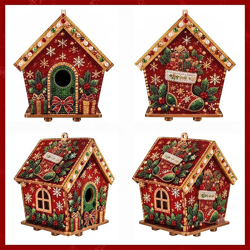 3D-Diamant-Holzhaus-Perlen-Dia – Art Craft For Adults Bewertung und Preis