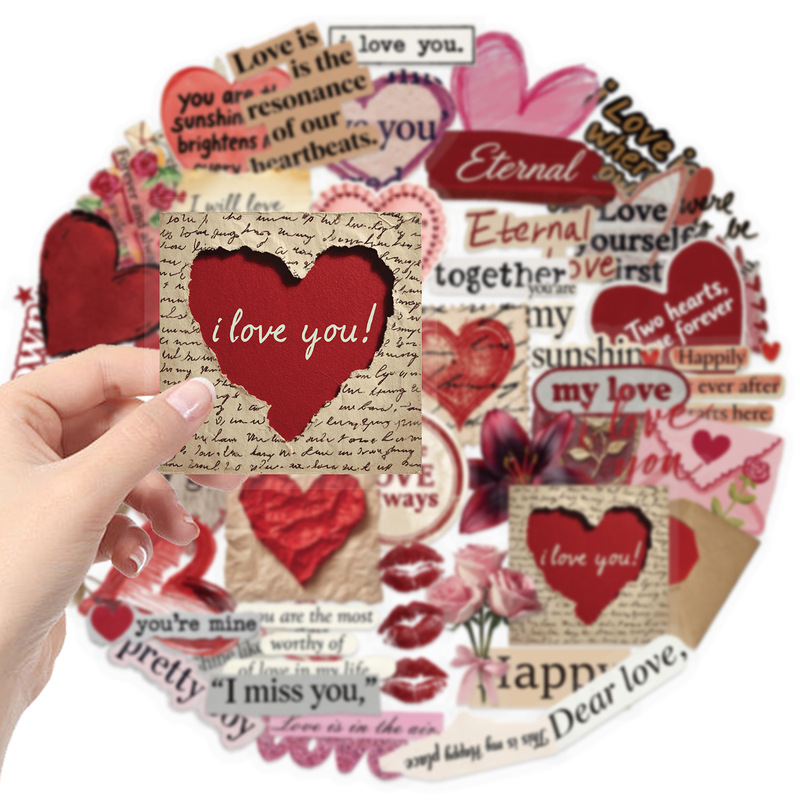 50 Stück Valentinstag Vintage  – Artwork Craft Bewertung und Preis