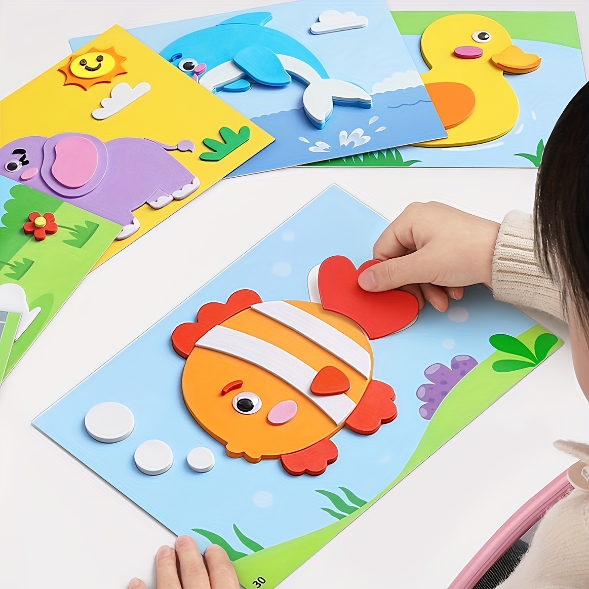 3D-Aufkleber für Kinder, Einwe – Art Craft Education Bewertung und Preis